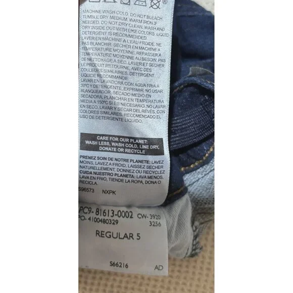 Denizen from Levi’s Kids Slim Fit Blue Denim Jeans Adjustable Waist Size 5 - Picture 7 of 11